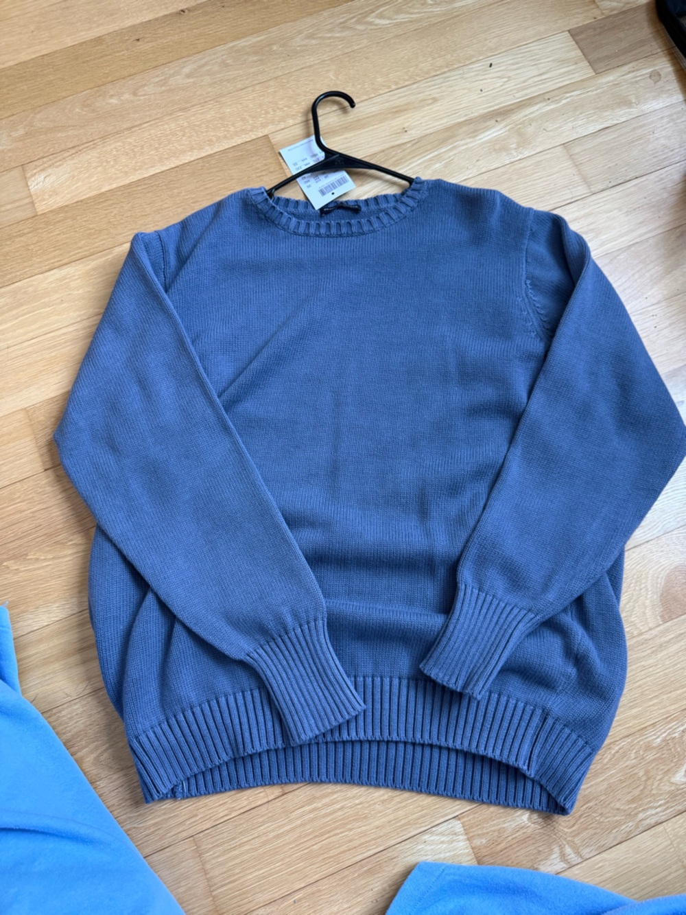 Brandy Melville Blue Crewneck Sweater
